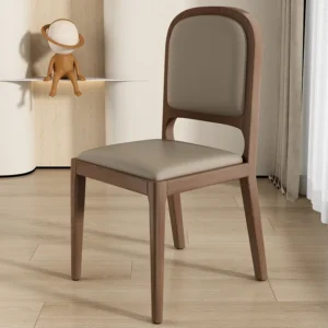 Modern Kitchen Dining Chairs Accent Relax Wood Bedroom Dining Chairs Hotel Simple Design Home Furniture Sillas Comedor LLDC